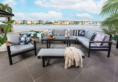 MORNINGTON - Outdoor Lounge Dining Setting.