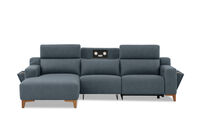 GAGE FABRIC - 3 Seater Sofa with Electric Recliner & LHF Chaise GAGE FABRIC