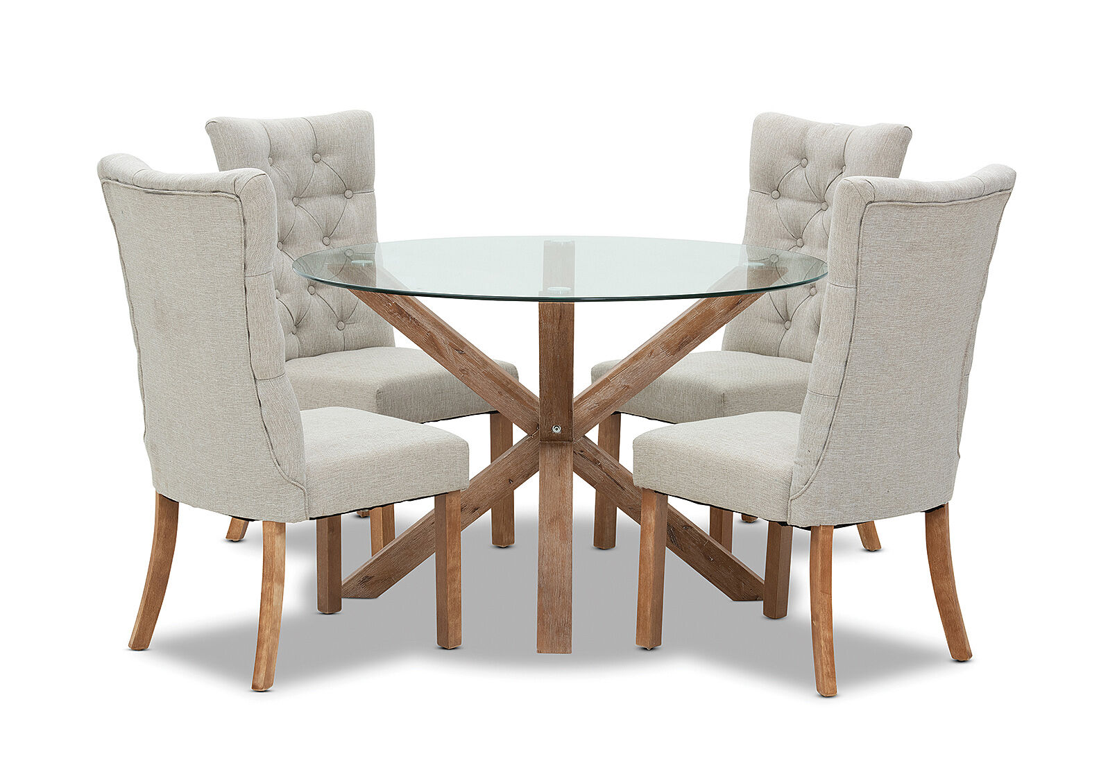 PROMENADE - 5 Piece Dining Suite with Nottingham Chairs PROMENADE