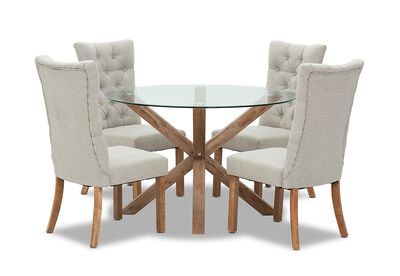PROMENADE - 5 Piece Dining Suite with Nottingham Chairs
