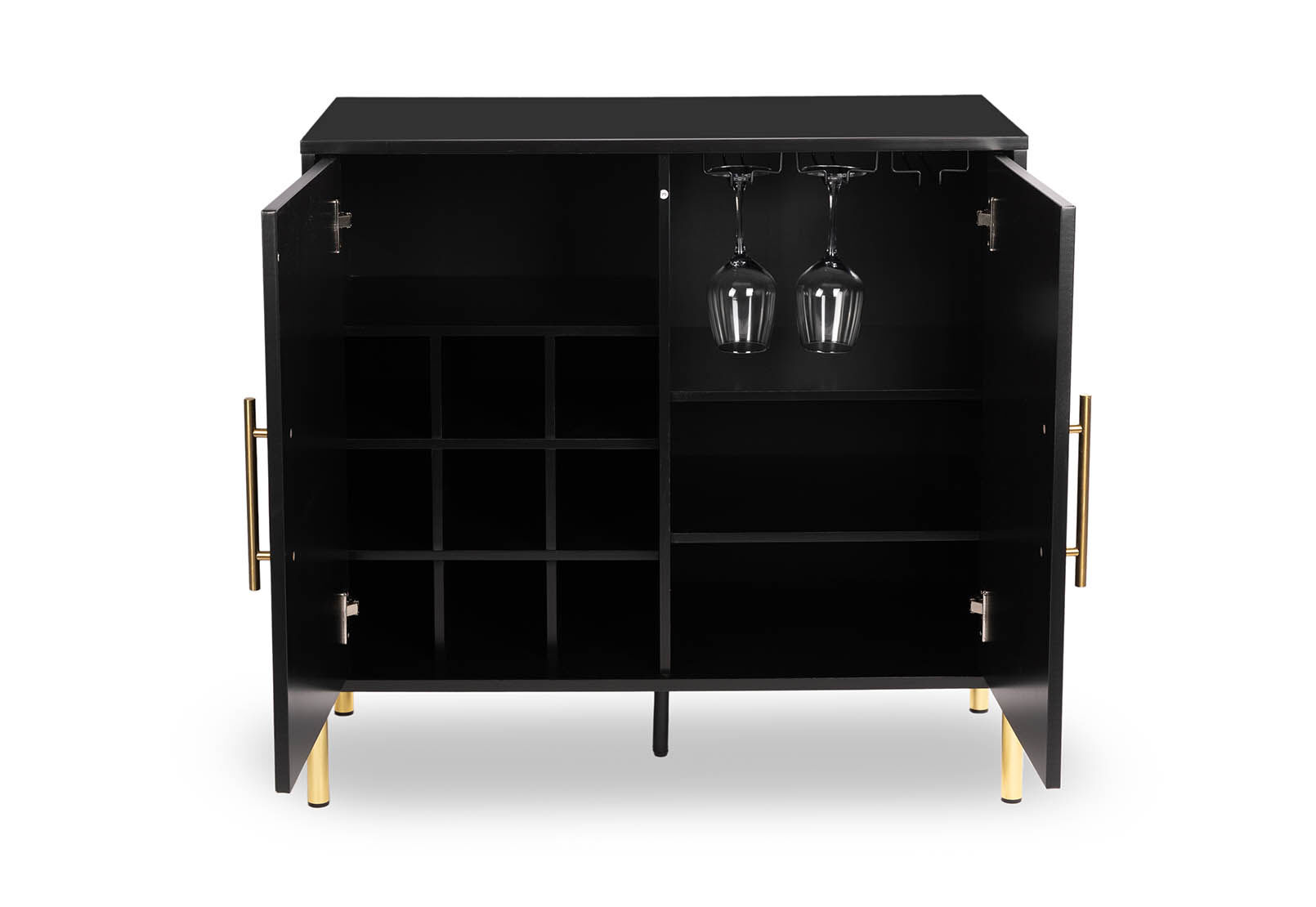 DELGADO - Black Wine Cabinet DELGADO