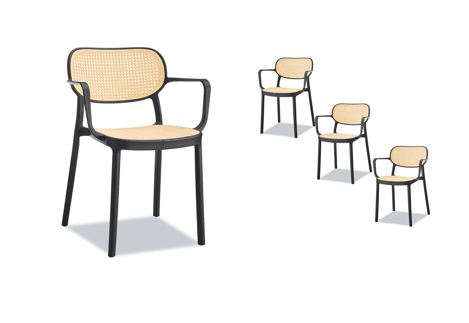 McKAY - Set of 4 Outdoor Dining Chairs McKAY