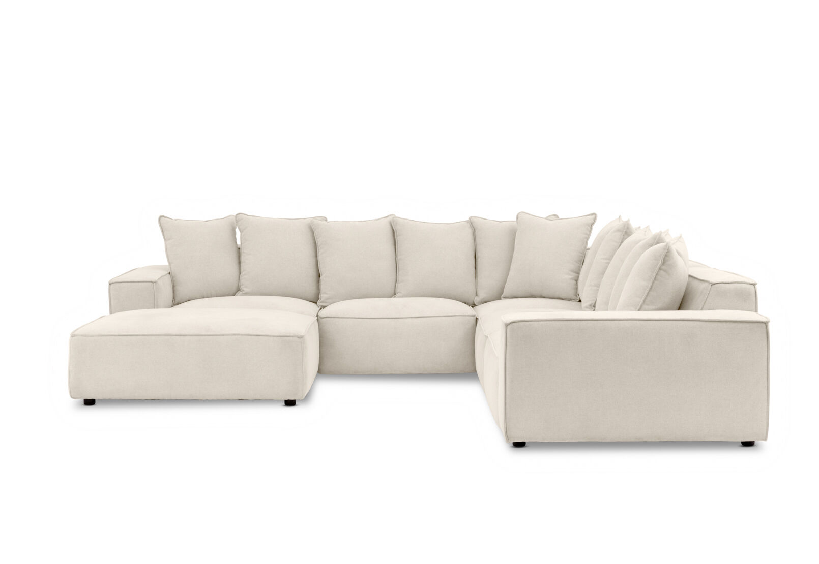 TILLEY FABRIC - Corner Lounge with Ottoman ( Fabric) TILLEY FABRIC