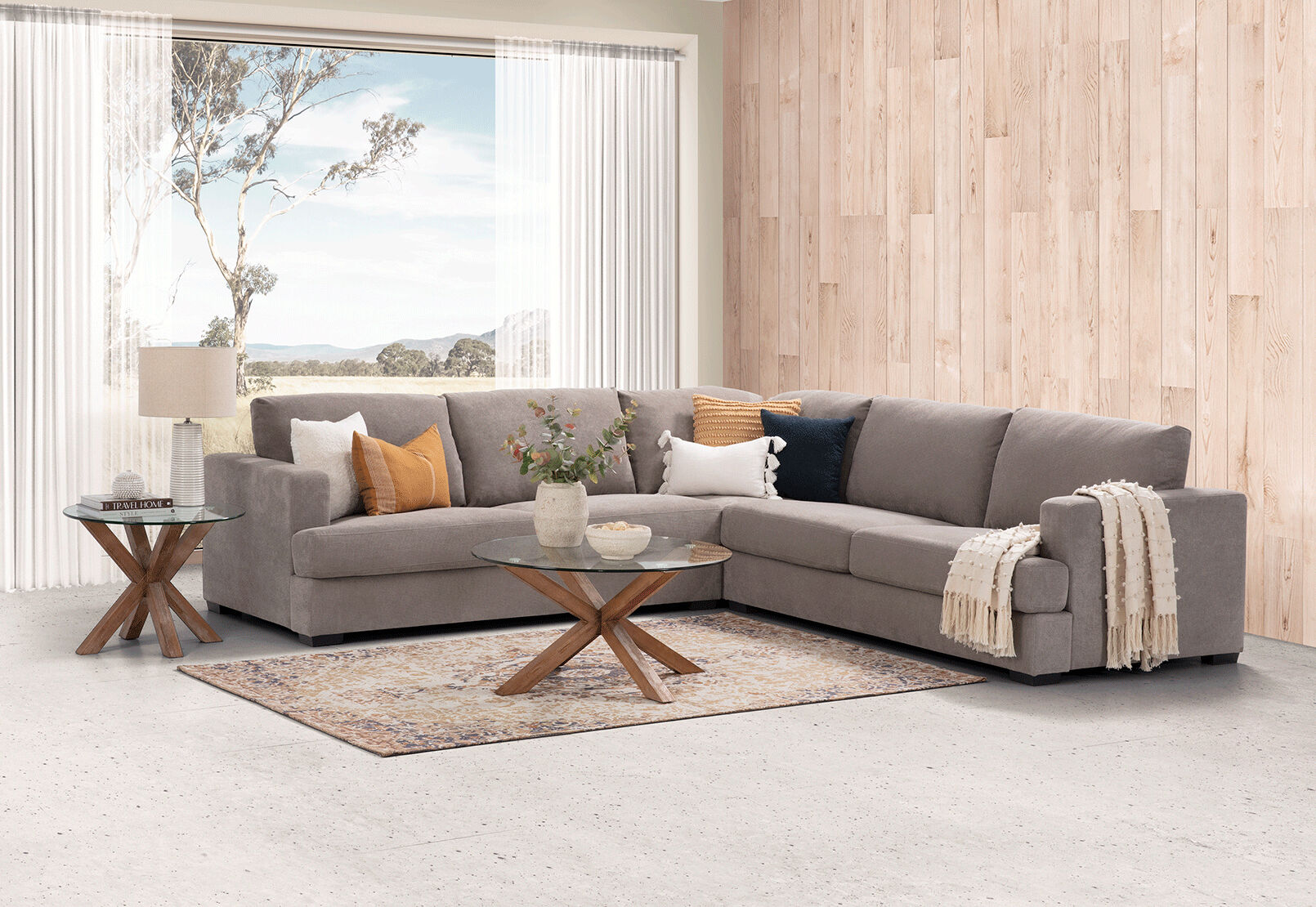 Amart l shaped couch sale