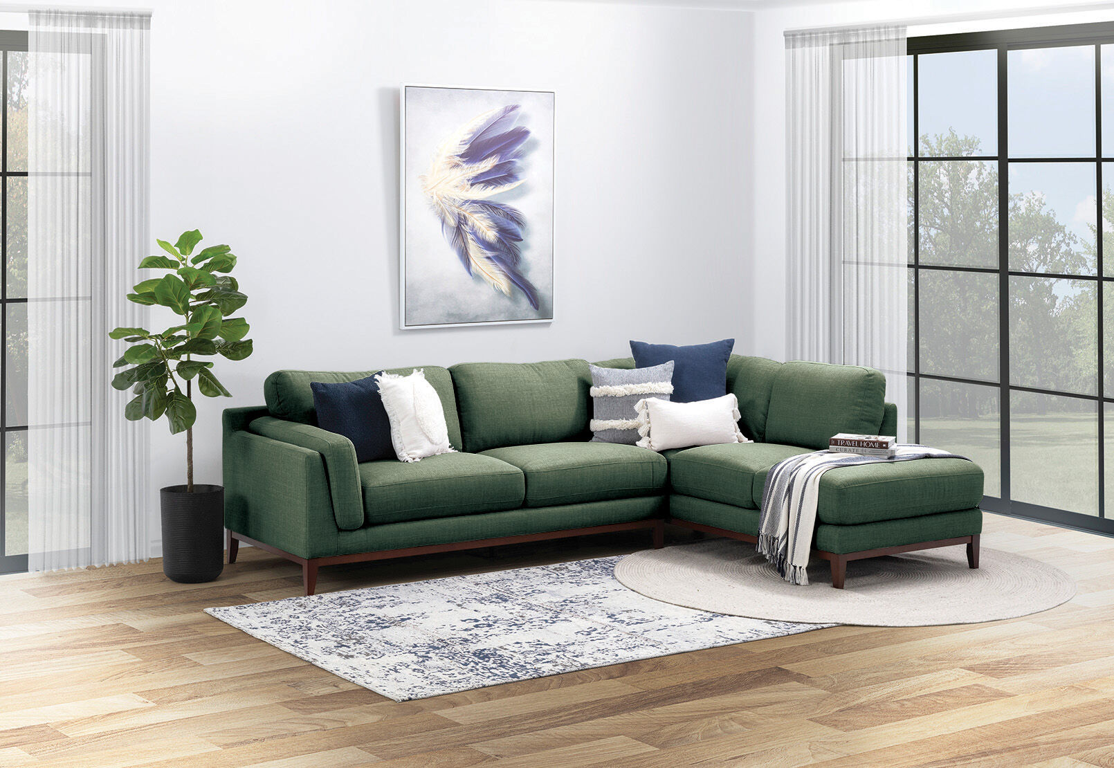 LAURIE - Corner RHF Chaise LAURIE