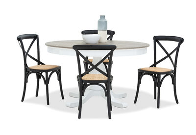 MARSEILLE - 5 Piece Dining Suite with Bordeaux Dining Chairs