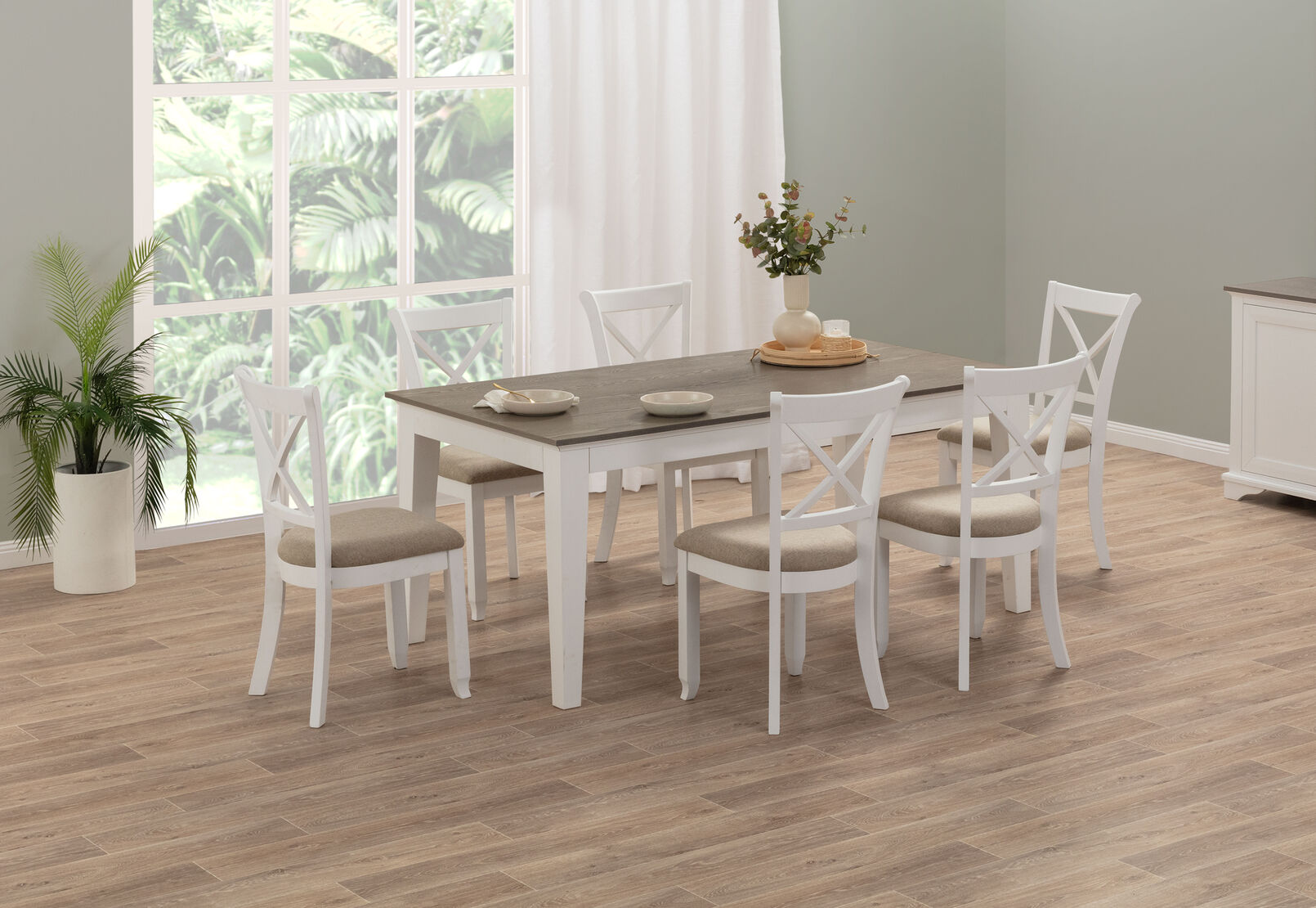 MARSEILLE - 7 Piece Dining Suite with Malu Dining Chairs MARSEILLE