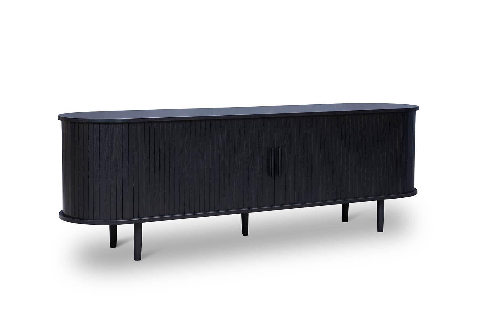 TANNER - 2 Door Black Entertainment Unit TANNER