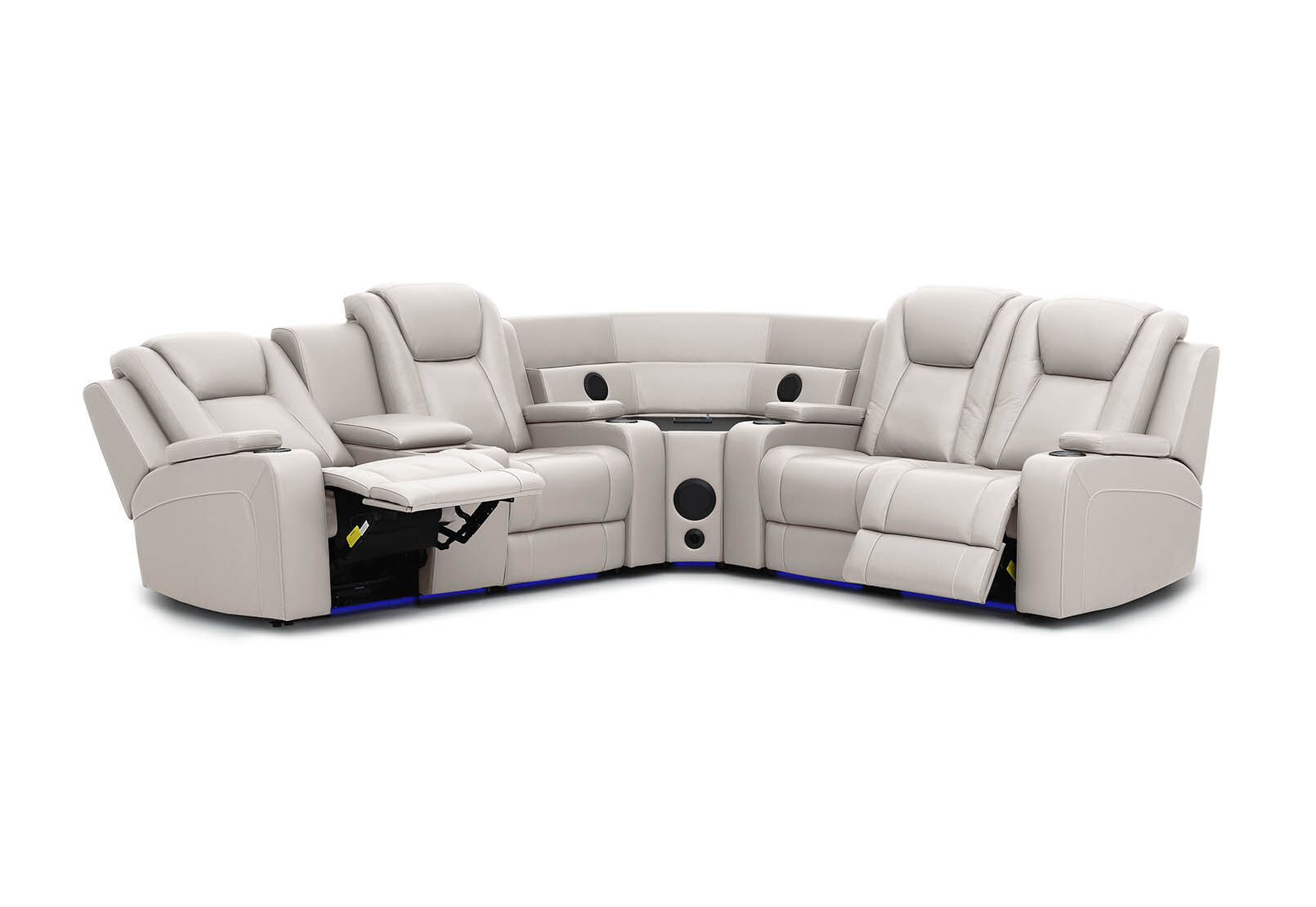 SENTINAL MK2 LEATHER - 4 Piece Corner with LHF Console SENTINAL MK2 LEATHER