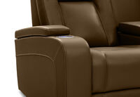 SENTINAL MK2 LEATHER - 2 Seater with 2 Electric Recliners and Console SENTINAL MK2 LEATHER