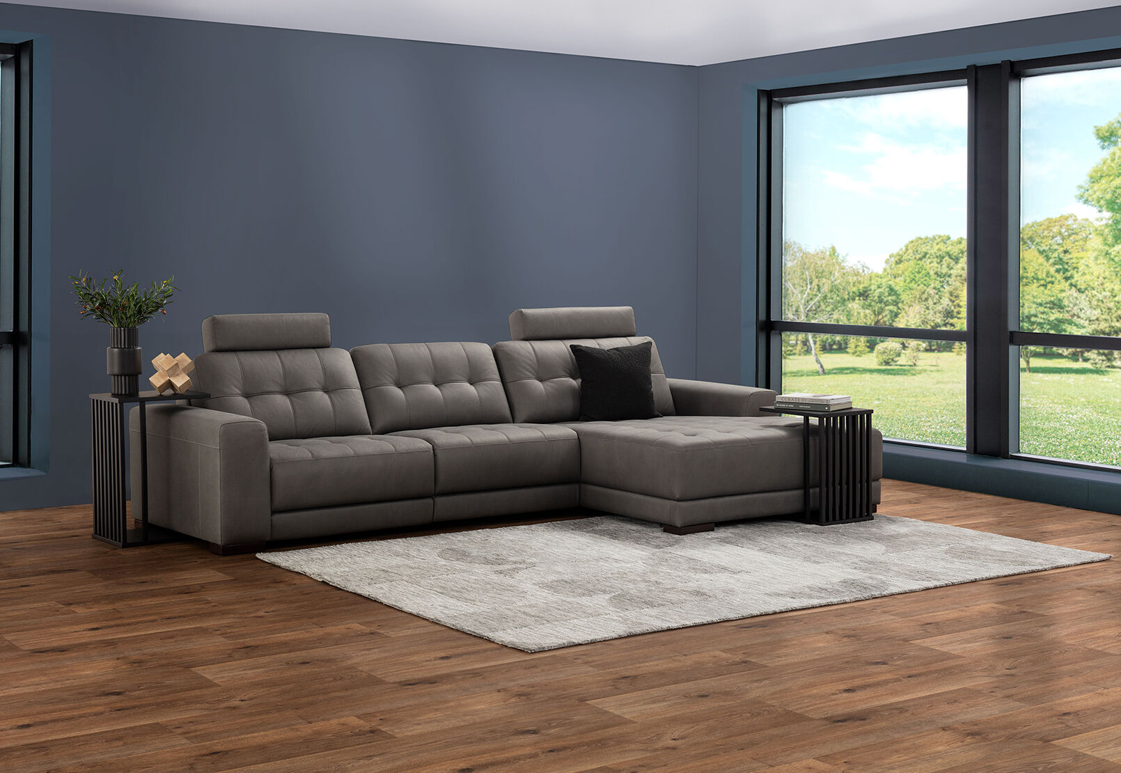 COWPER FABRIC - 3 Seater Sofa with RHF Chaise COWPER FABRIC