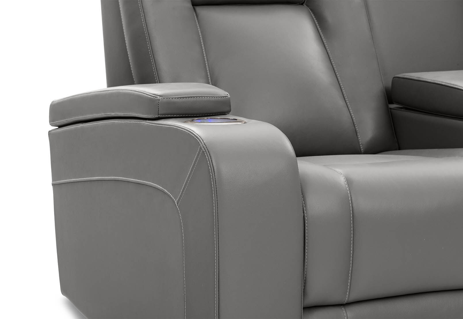 SENTINAL MK2 LEATHER - 2 Seater with 2 Electric Recliners and Console SENTINAL MK2 LEATHER