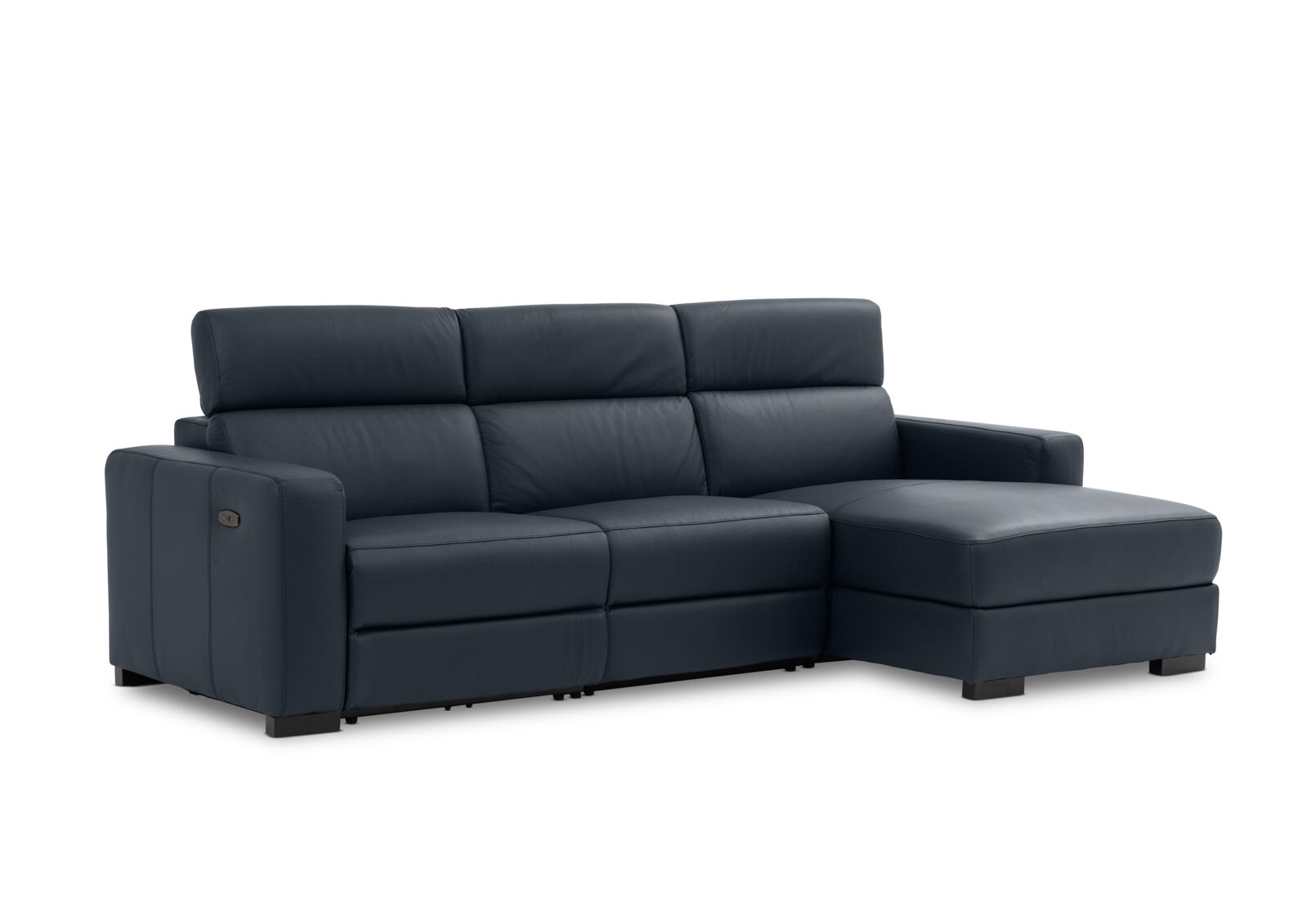 DAMIAN LEATHER - 3 Seater Sofa with RHF Chaise DAMIAN LEATHER