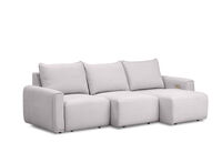 MIKAELA - 3 Seater with Sliding Electric Chaise MIKAELA