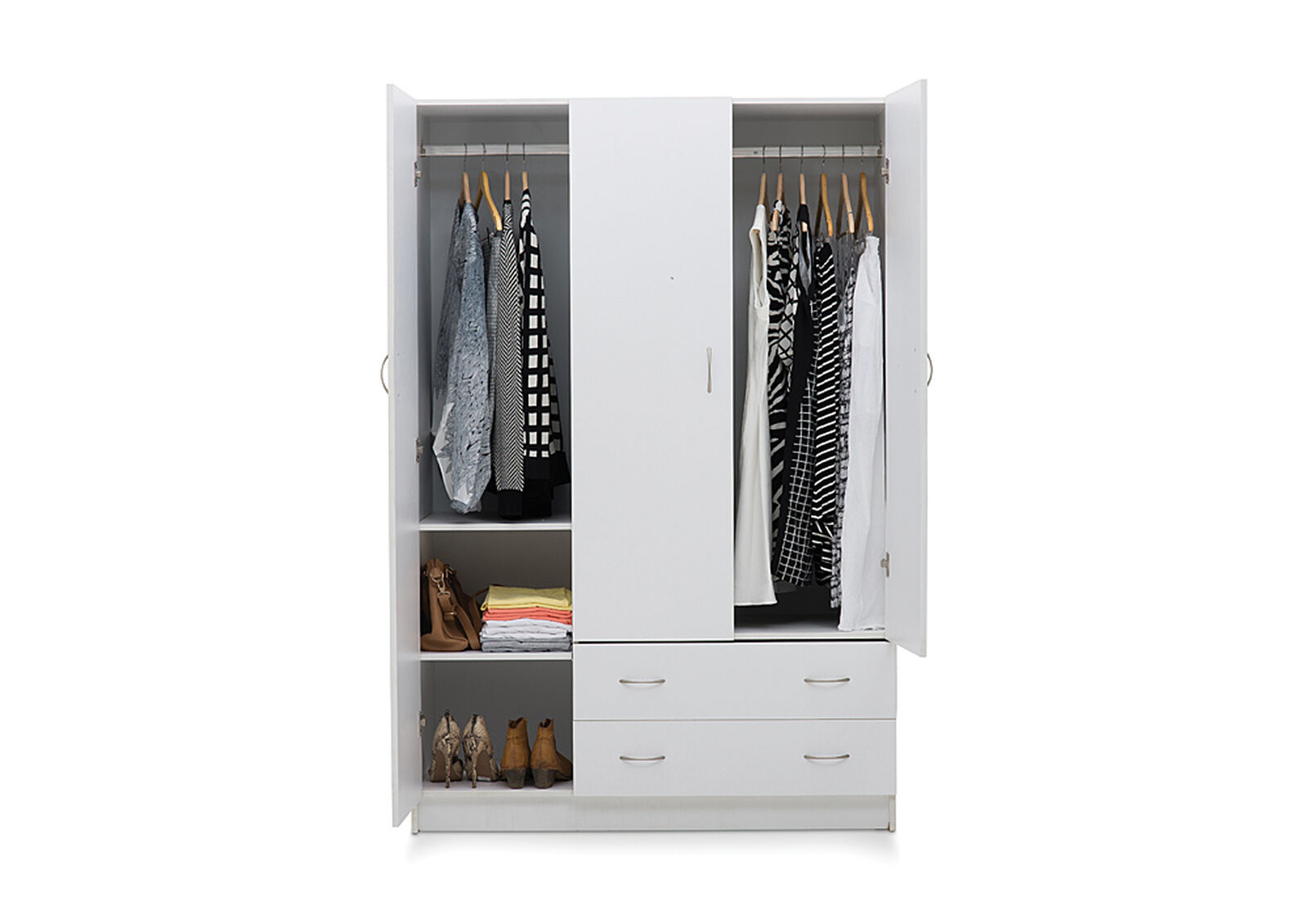 SPACESAVER - Combo Robe 3 Door 2 Drawer SPACESAVER