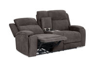 BAYTOWN FABRIC - 2 Seater Electric Recliners with Console BAYTOWN FABRIC