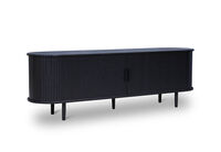 TANNER - 2 Door Black Entertainment Unit TANNER