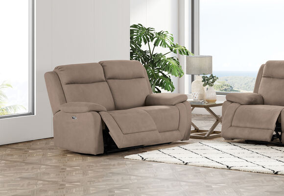 SAN MARCO - Fabric 2 Seater Sofa with Electric Recliners