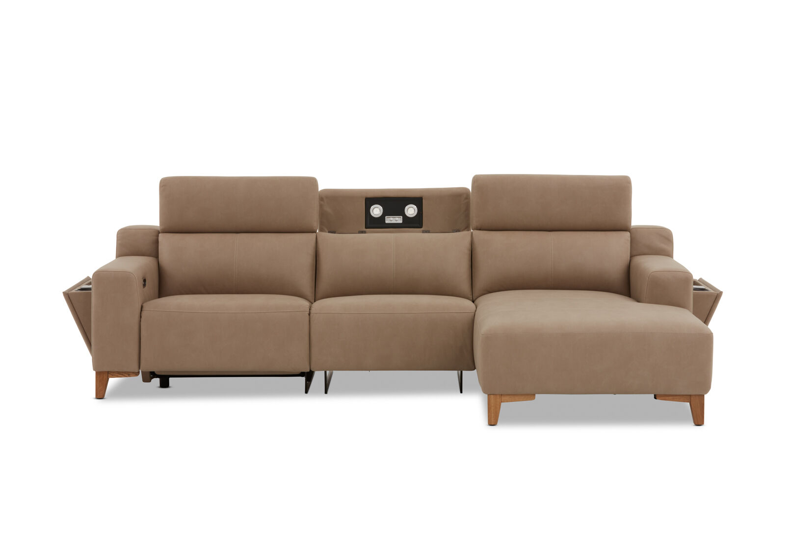 GAGE FABRIC - 3 Seater Sofa with Electric Recliner & RHF Chaise GAGE FABRIC