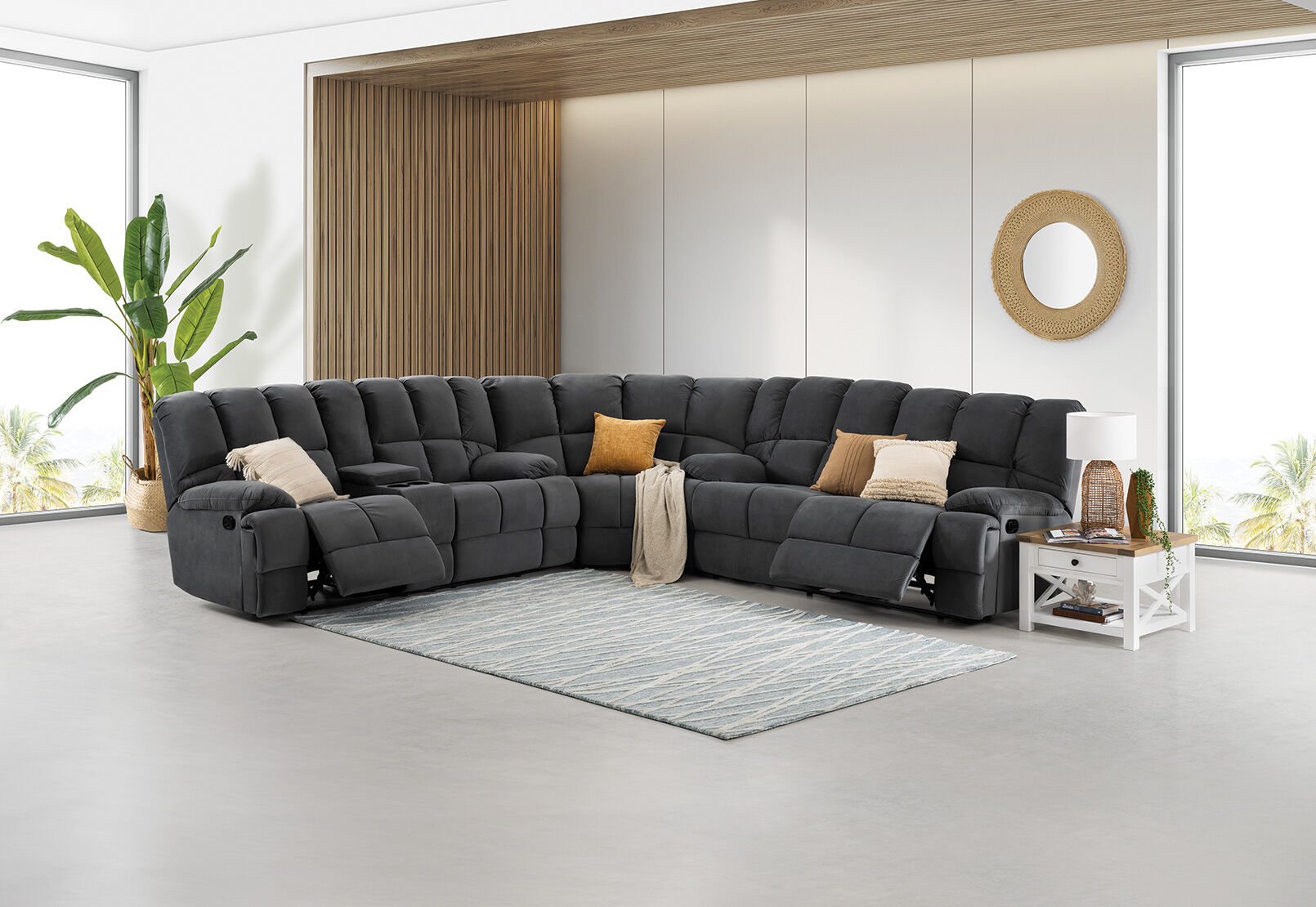 dark grey lounge