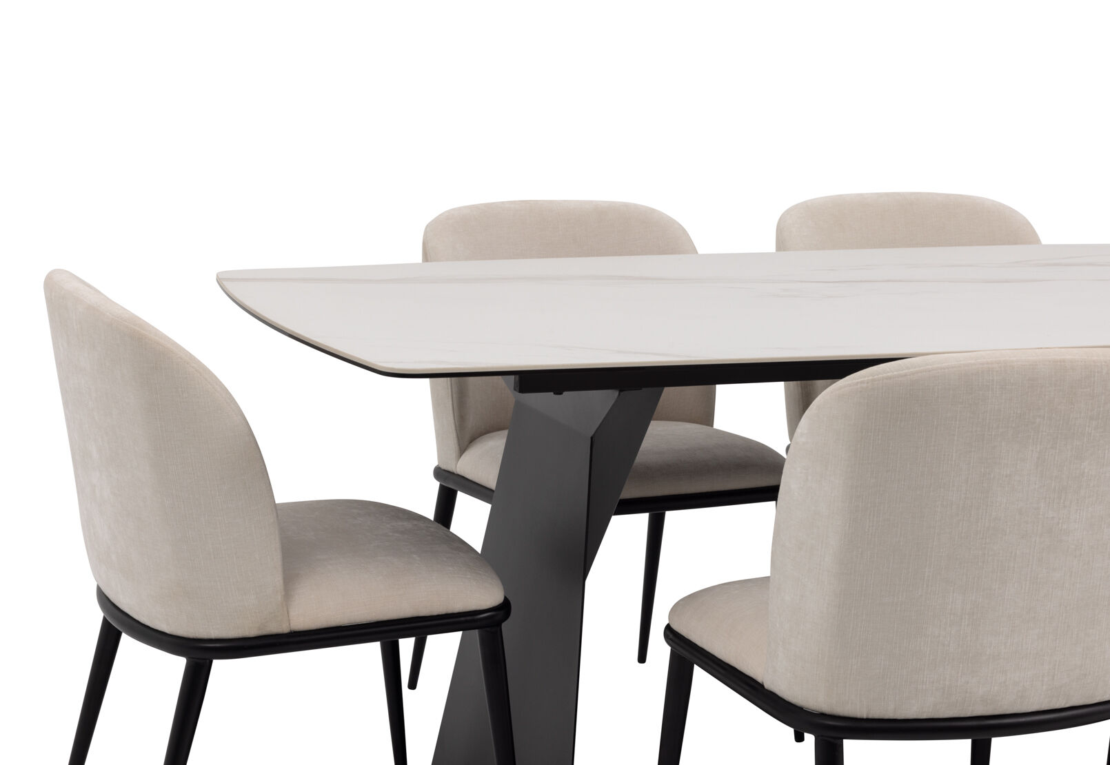 MACKINLEY - 7 Piece Dining Suite with Cedric Dining Chairs MACKINLEY
