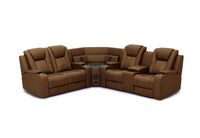 SENTINAL MK2 LEATHER - 4 Piece Corner with RHF Console SENTINAL MK2 LEATHER