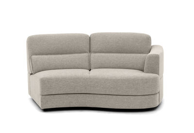 ELISEO FABRIC - 2 Seater RHF Curved Chair