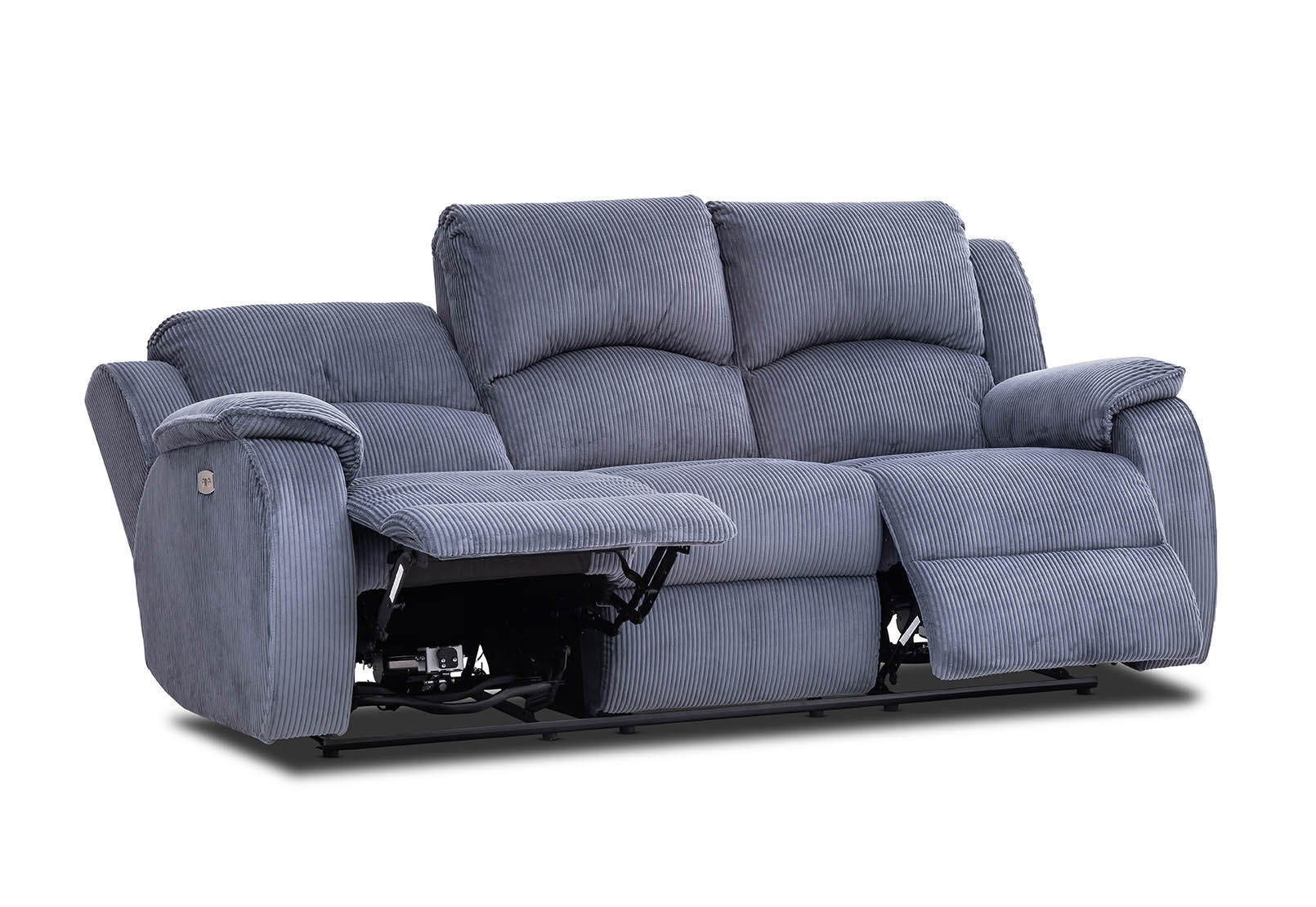WELSH - Fabric 3 Seat Sofa with 2 inbuilt Electric Recliners WELSH