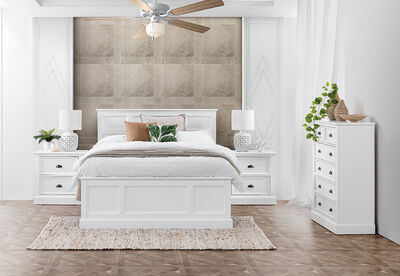 CHRYSTELLE - 4 Piece Queen Tall Chest Bedroom Suite