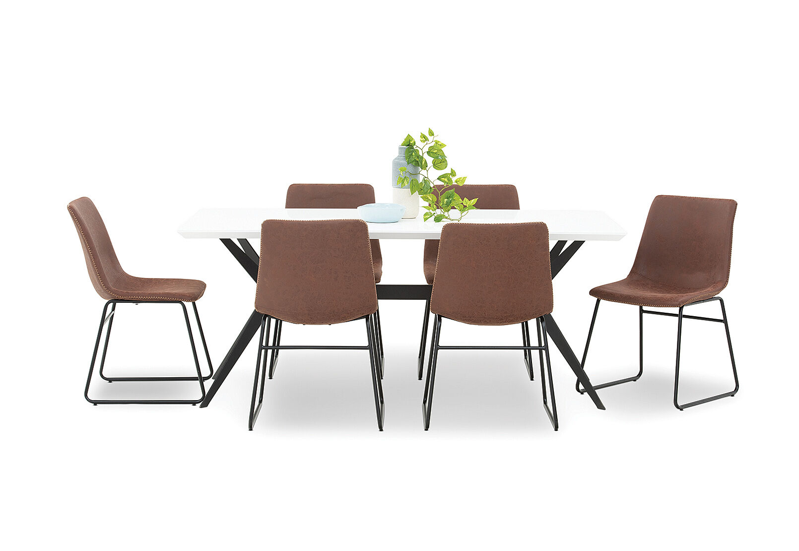 Blaze 7 Piece Dining Suite With Loz Mk2 Dining Chairs Amart
