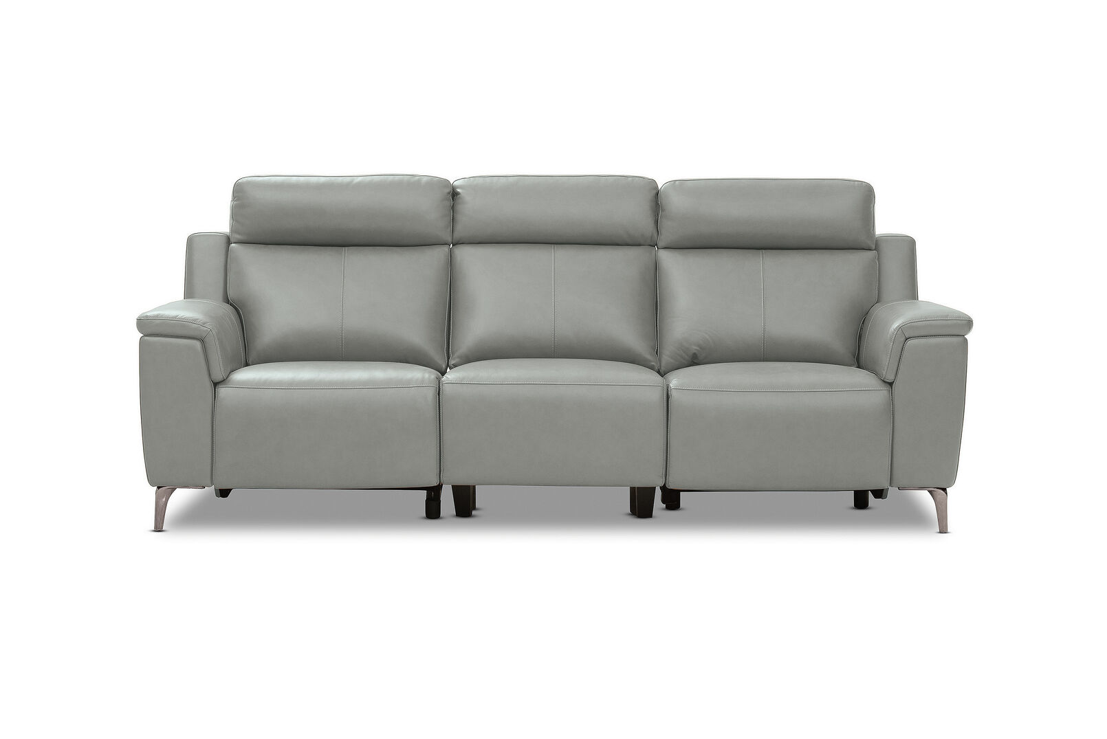 ARISTOTLE - Leather 3 Seater Sofa with 2 Inbuilt Electric Recliners ARISTOTLE