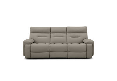 HOLLYWOOD LEATHER - 3 Seater with 2 inbuilt Electric Recliners