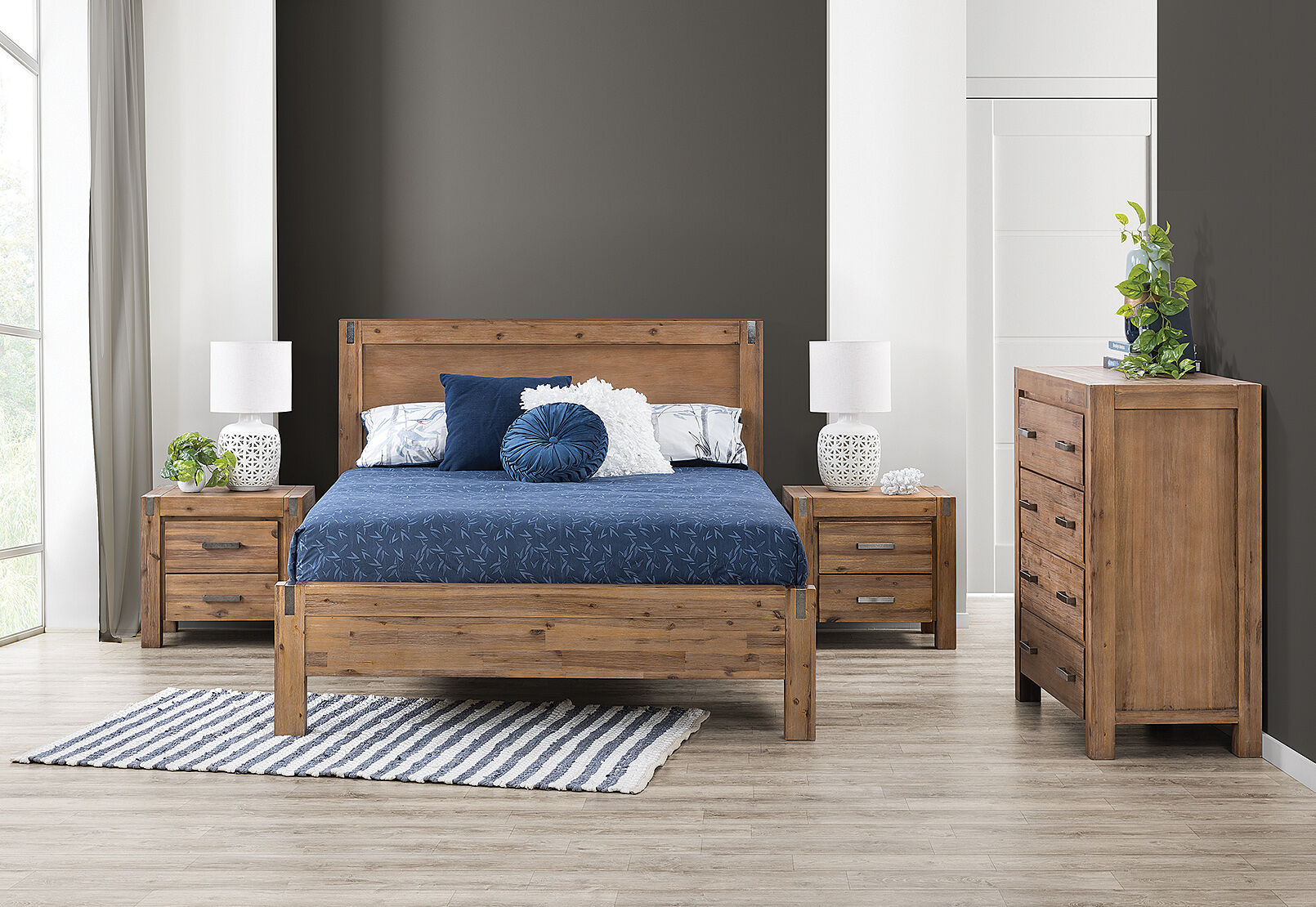 Silverwood 4 Piece King Tall Chest Bedroom Suite Amart Furniture