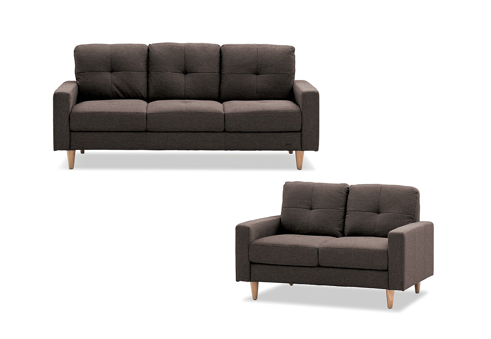 KELLER - Fabric Sofa Pair KELLER