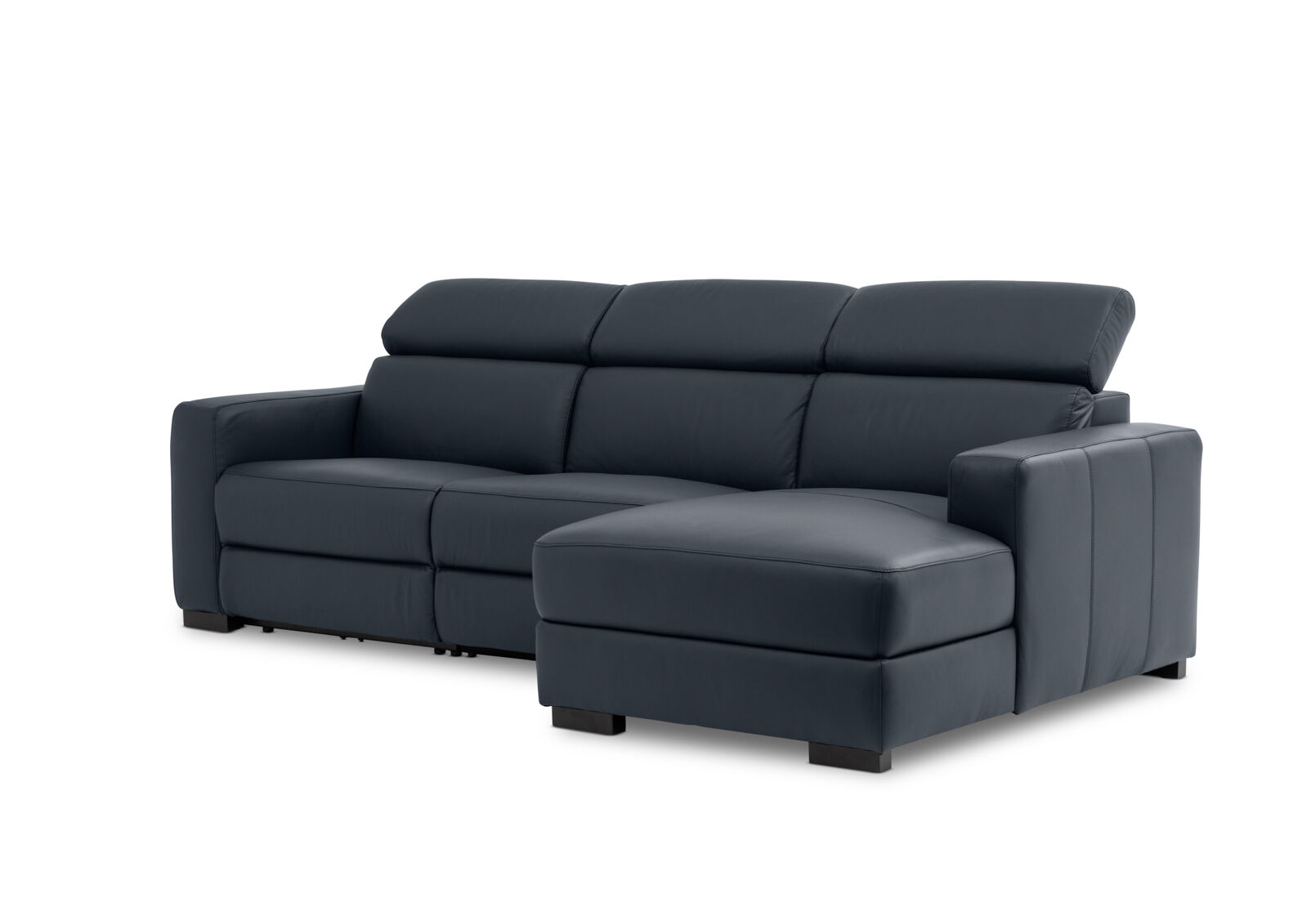 DAMIAN LEATHER - 3 Seater Sofa with RHF Chaise DAMIAN LEATHER
