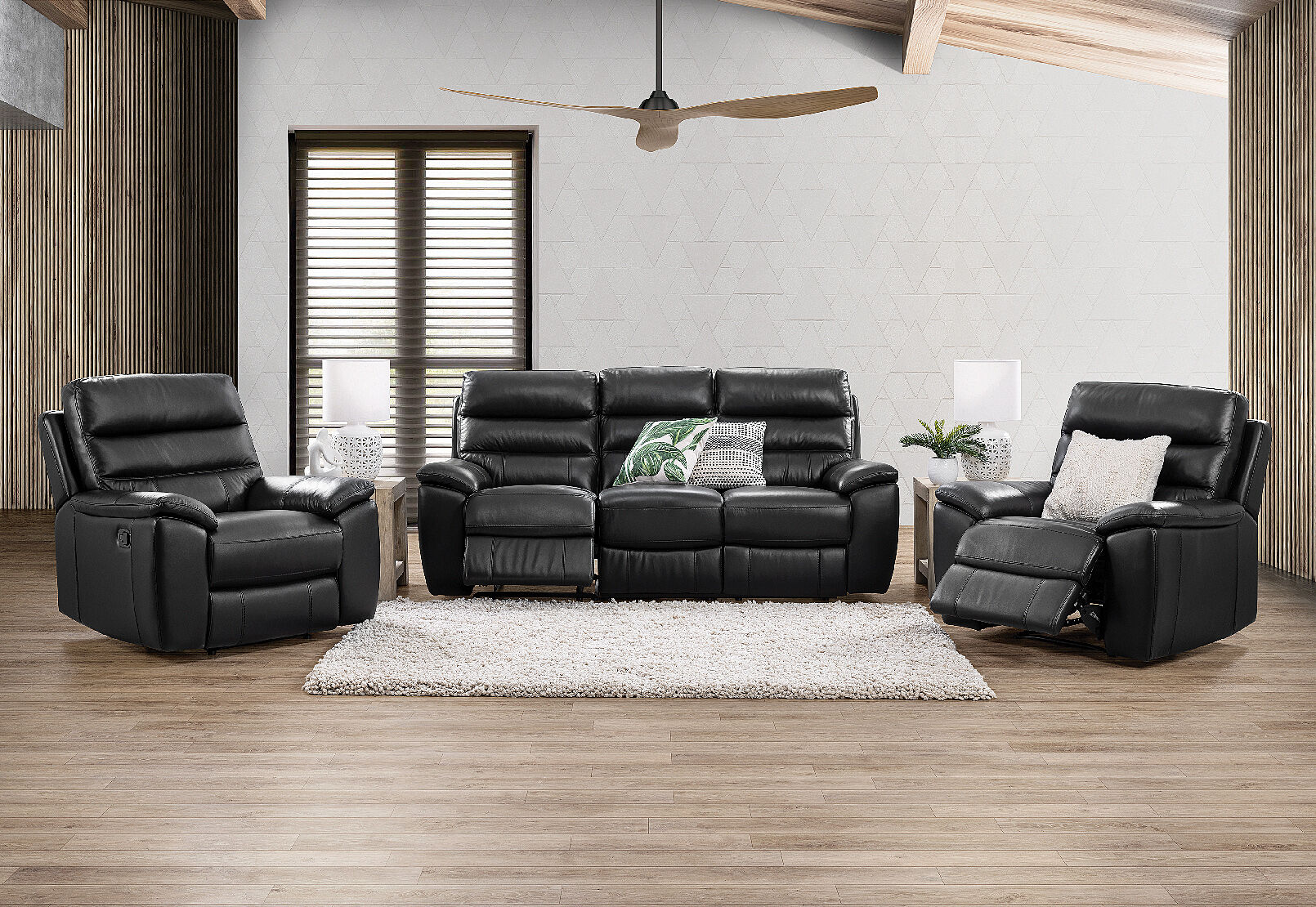 Amart leather store lounge suites