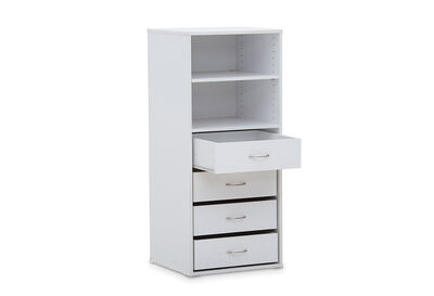 SPACESAVER - Module 4 Drawer Unit with 2 Shelves