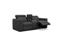 DAMIAN LEATHER - 2 Seater Sofa with inbuilt Electric Recliners DAMIAN LEATHER