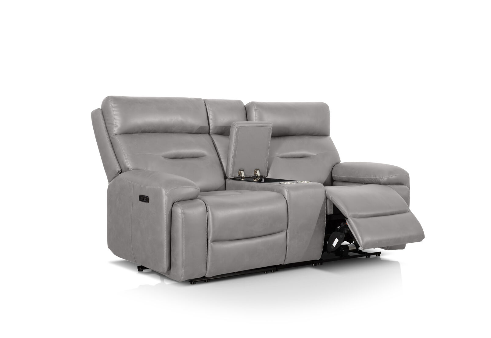 HOLLYWOOD FABRIC - 2 Seater with Electric Recliners & Console HOLLYWOOD FABRIC