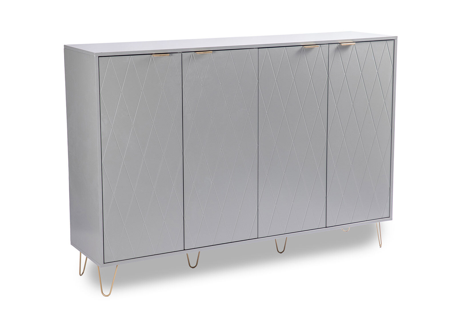 GREY DORSEY Grey 4 Door Buffet Amart Furniture