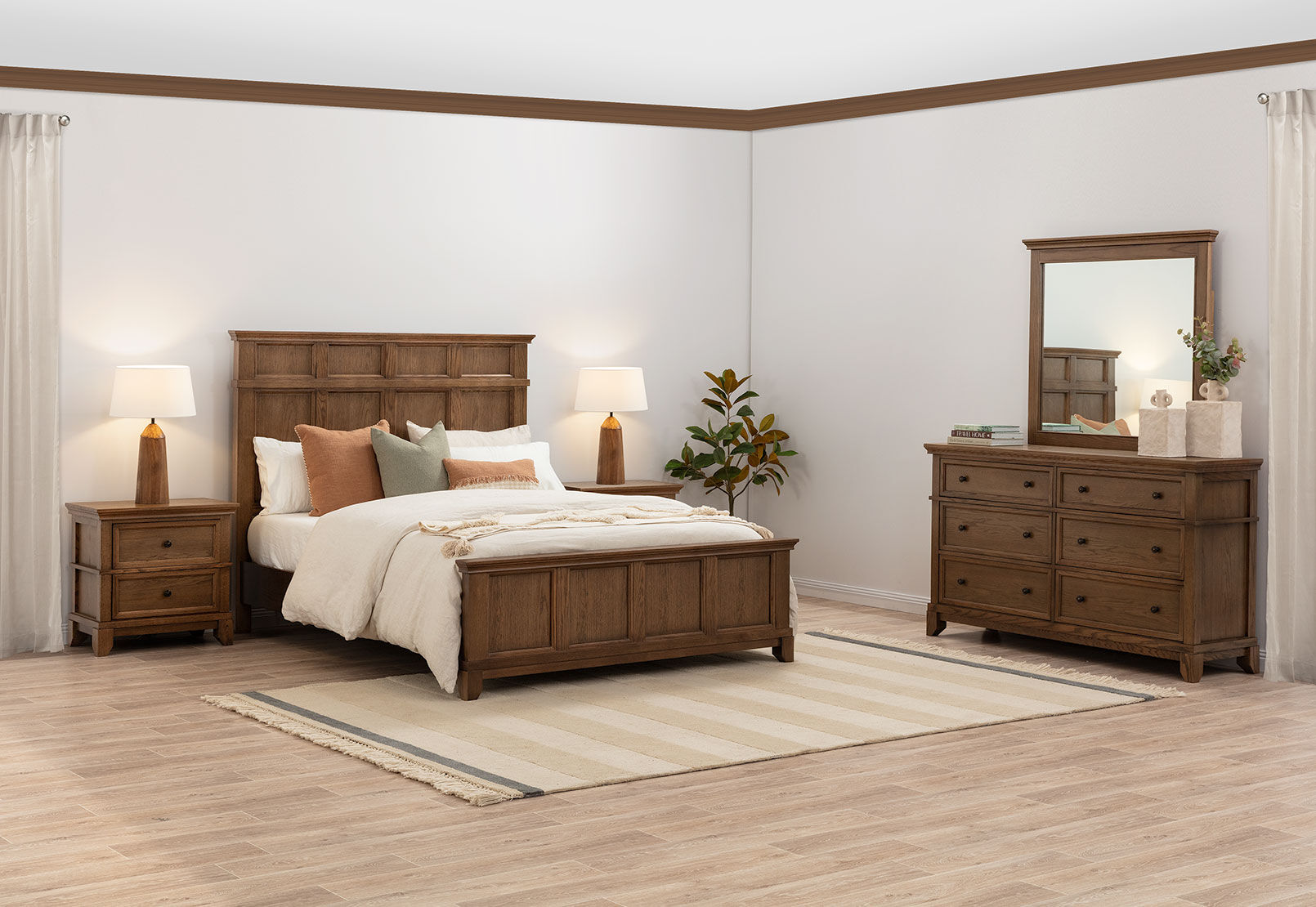 ELARA - 4 Piece King Bed Dresser Suite ELARA
