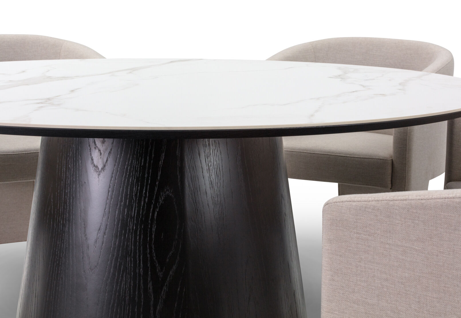 THANOS - 7 Piece Ceramic Top Dining Suite with Alicante Dining Chairs THANOS