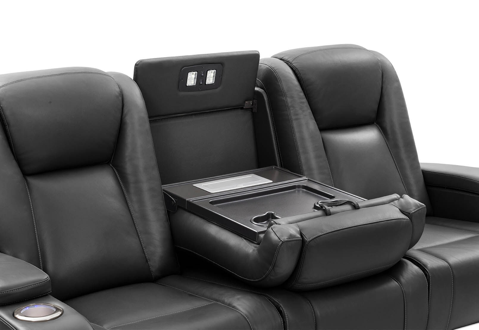 SENTINAL MK2 LEATHER - 3 Seater with 2 Electric Recliners SENTINAL MK2 LEATHER
