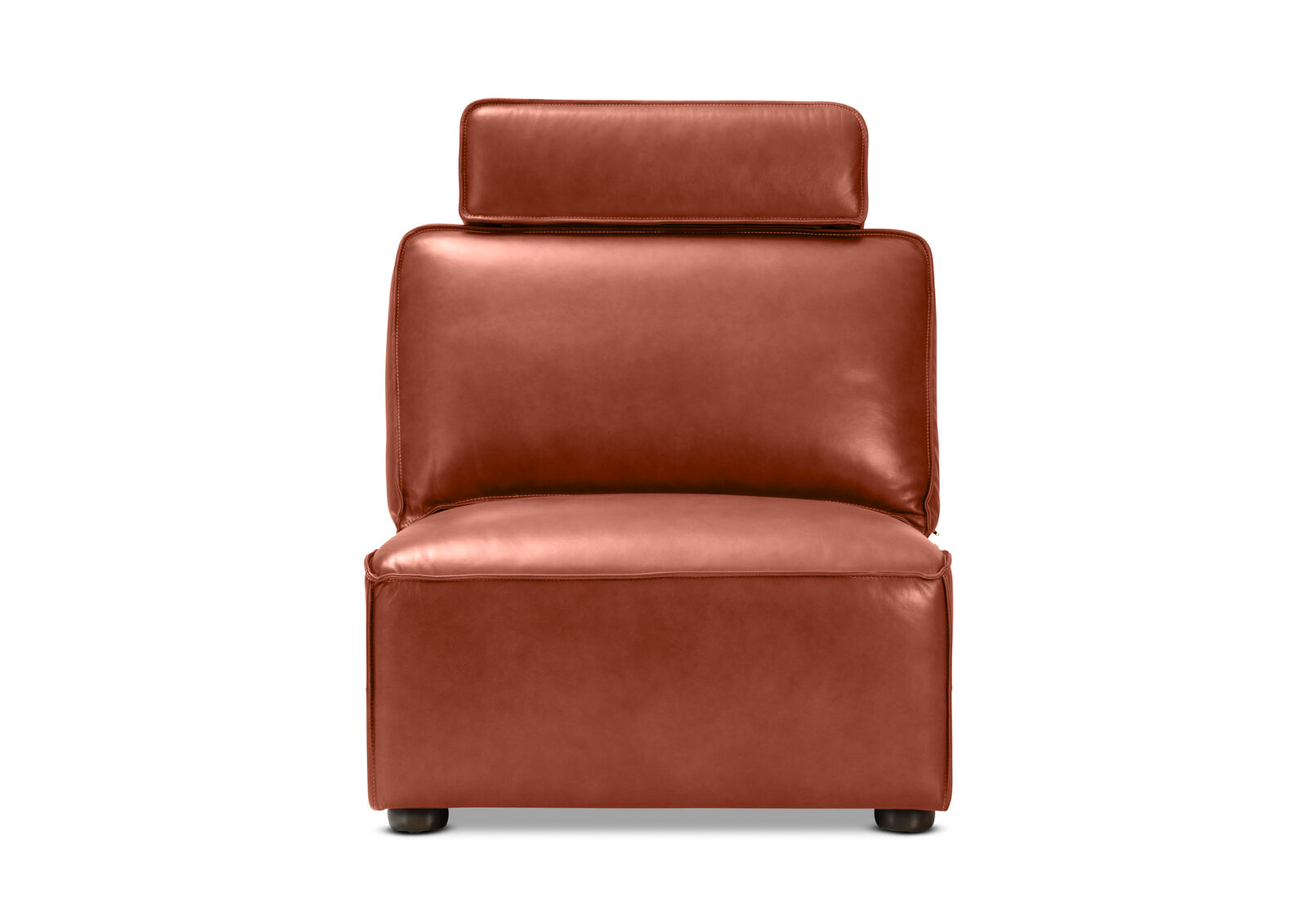 BARTELLE LEATHER - Modular Armless Chair BARTELLE LEATHER