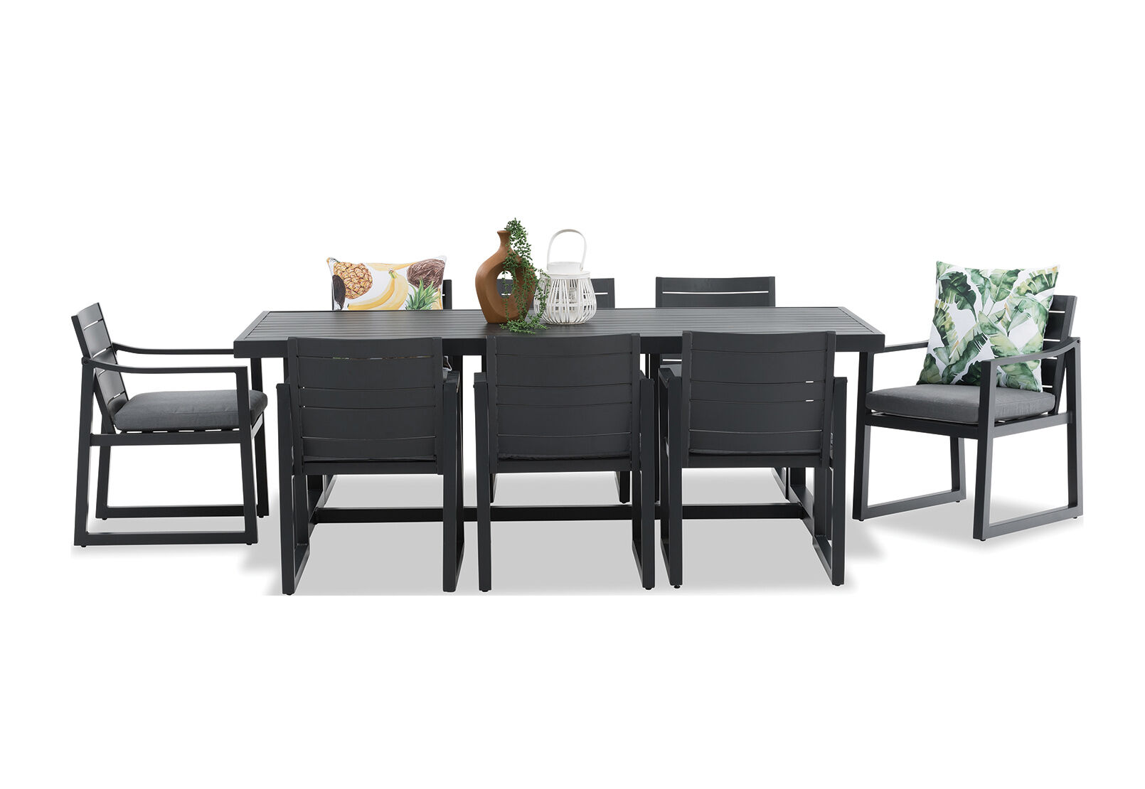 ZARIAH - 9 Piece Outdoor Dining Setting. ZARIAH