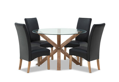 PROMENADE - 5 Piece Dining Suite with Silverwood MK2 Dining Chairs