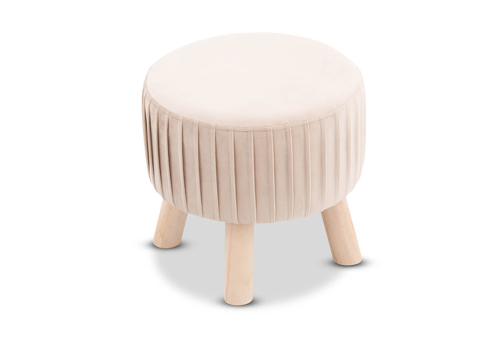 PINK TUFTED YOSHI Fabric Stool