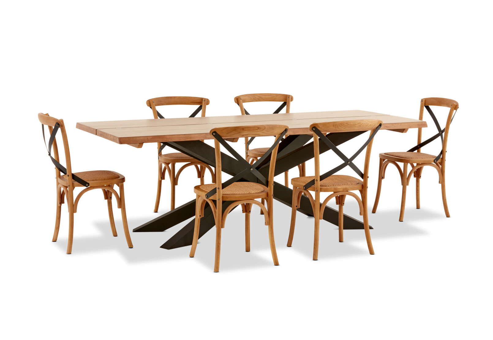 EVENDALE - 7 Piece Dining Suite with Avantee Dining Chairs. EVENDALE