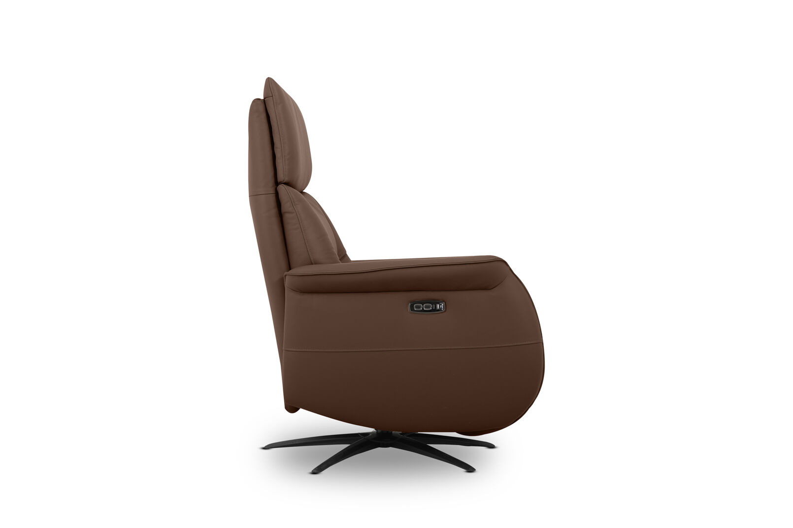 LENNY LEATHER - Swivel Deluxe Electric Recliner LENNY LEATHER