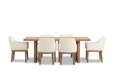 THORIN - 7 Piece Suite with Armondo Dining Chairs.